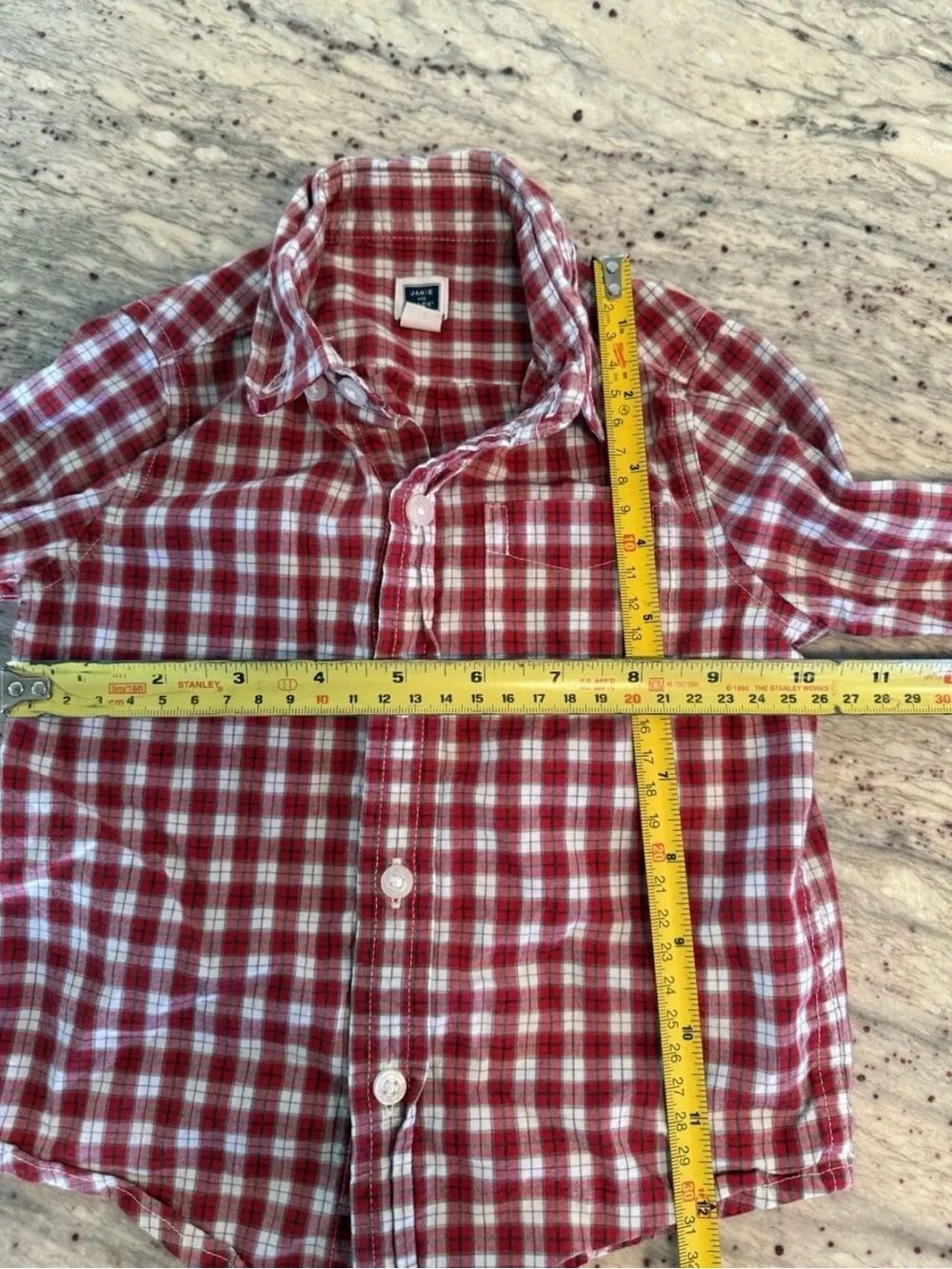 The Children's Place Pink, Navy & White,Janie &jack Plaid Button-Down Shirt